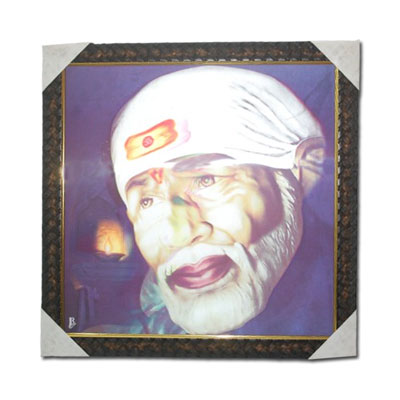 "5D Sai Baba Photo Frame -code 1206-001 - Click here to View more details about this Product